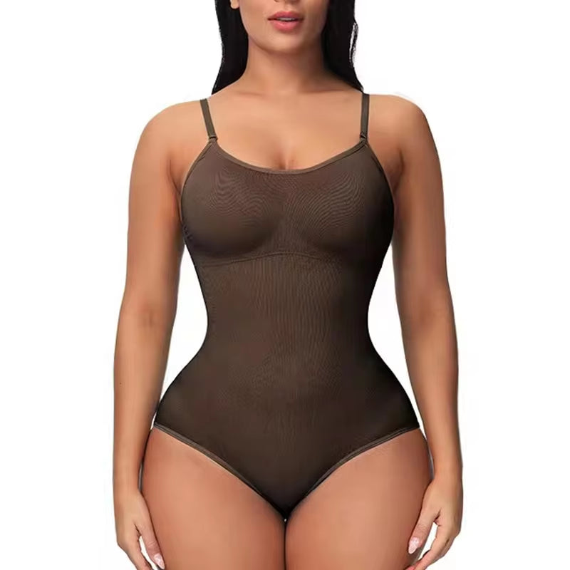 V Neck Bodysuit Tummy Control Body Shaper 